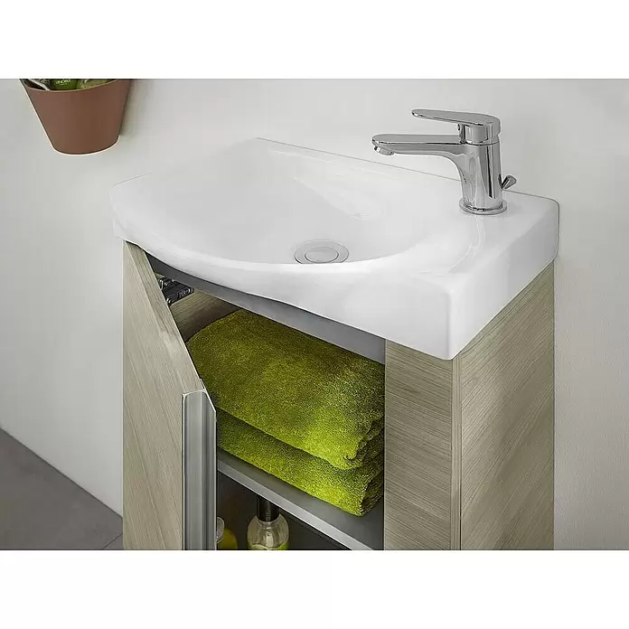 Riva Badmöbel-Set Elegance - Silbergrau, Matt - Stimmungsaufnahme