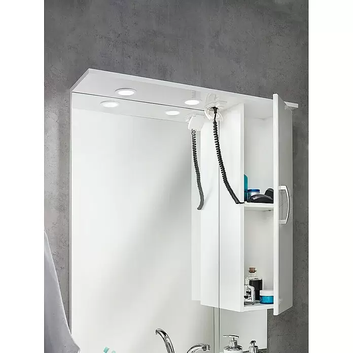 Riva Badmöbel-Set Inka - 85 cm, Weiß, Glänzend - Stimmungsaufnahme