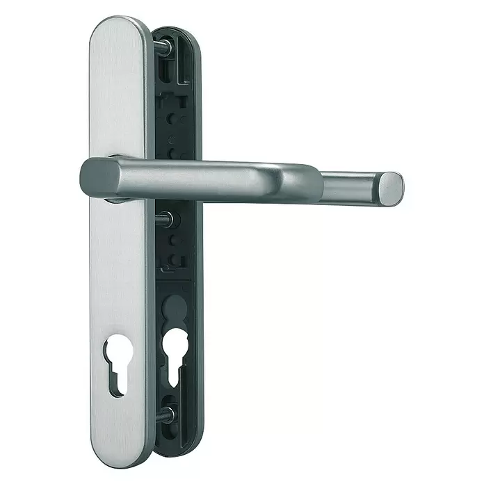 Abus Schutzbeschlag SRG 92 N - Schmalrahmen, Aluminium, Türstärke: 59 mm - 69 mm, Geeignet für: 12 mm Zylinderüberstand - Vorderansicht