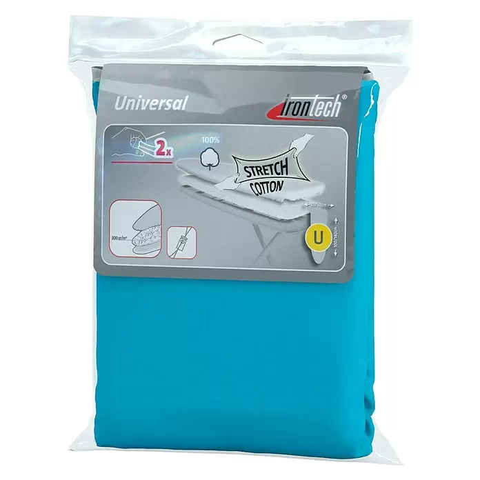 Bügeltischbezug Universal - Passend für: Bügeltische von 100 x 30 cm bis 140 x 52 cm, Dampfbügelgeeignet - Vorderansicht