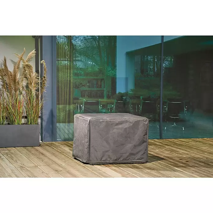 Winza Outdoor Covers Beschermhoes voor lounge stoel - 95 x 95 x 70 cm, Polypropyleen, Grijs - Sfeeropname