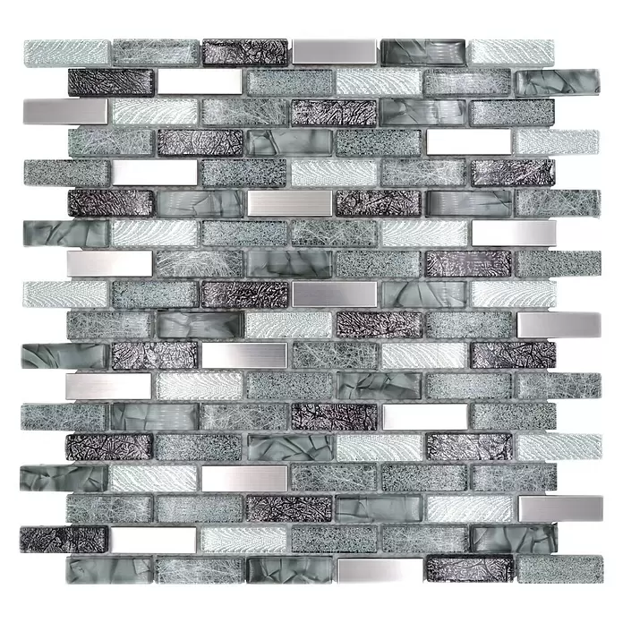 Mozaik csempe Crystal Mix XCM IL017 kombinált - Fényes - Felülnézet