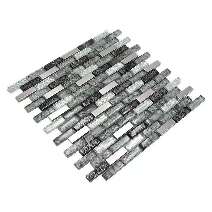 Mozaik csempe Crystal Mix XCM IL017 kombinált - Fényes - Szögletes nézet