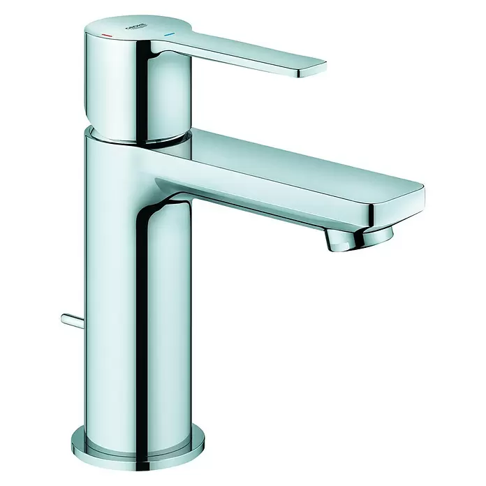 Grohe Lineare Waschtischarmatur XS-Size - Energiespar-Funktion, Chrom, Glänzend - Diagonale Ansicht