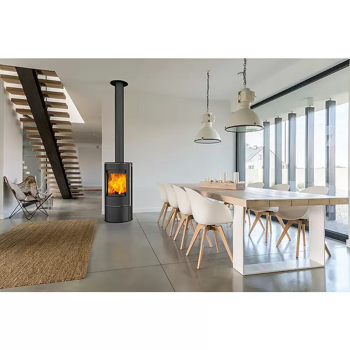Fireplace Kaminofen Rondale - 5 kW, Raumheizvermögen: 90 m³, Schwarz - Stimmungsaufnahme