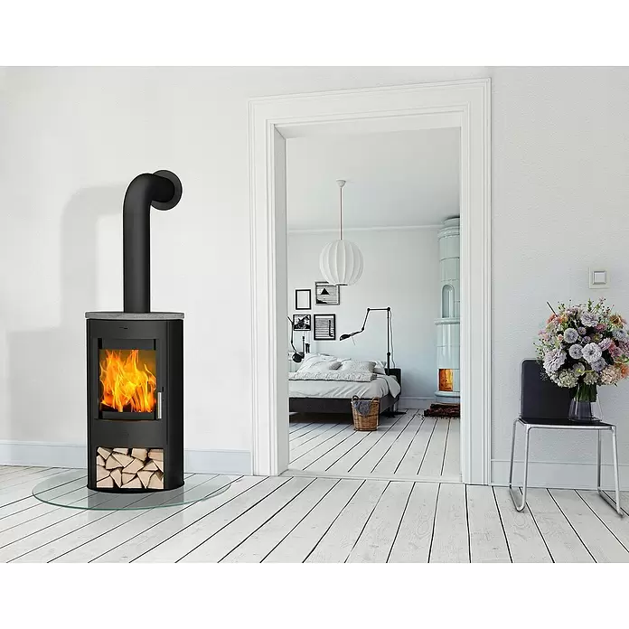 Fireplace Kaminofen Zaria - 6 kW, Raumheizvermögen: 108 m³, Schwarz - Stimmungsaufnahme