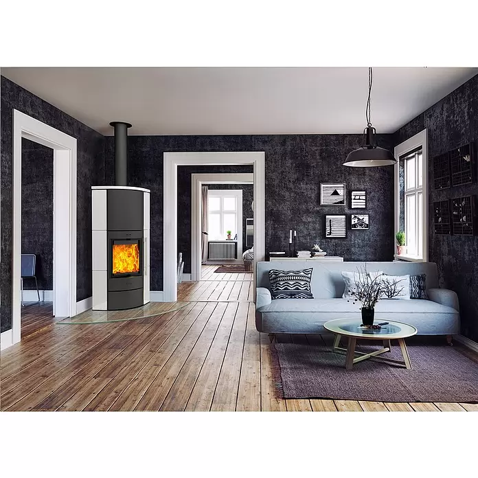 Fireplace Kaminofen Adelaide - Raumheizvermögen: 108 m³, Verkleidung: Keramik - Stimmungsaufnahme