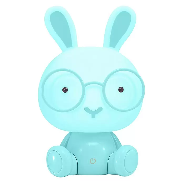 Idp Lampshades Lámpara de sobremesa LED Bunny - 3 W, Ø x Al: 19,5 x 30 cm, Azul - Vista frontal