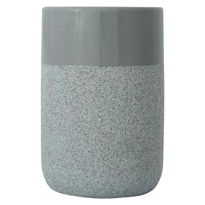 Vaso de encimera Rock - Cerámica, Gris - Vista frontal
