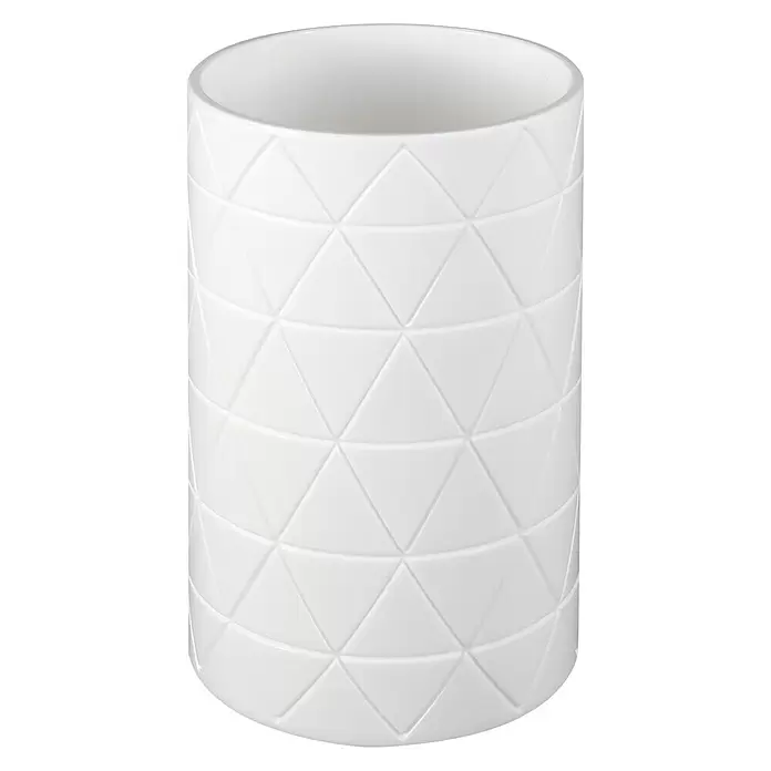 Vaso de encimera Bridge - Plástico, Blanco - Vista frontal