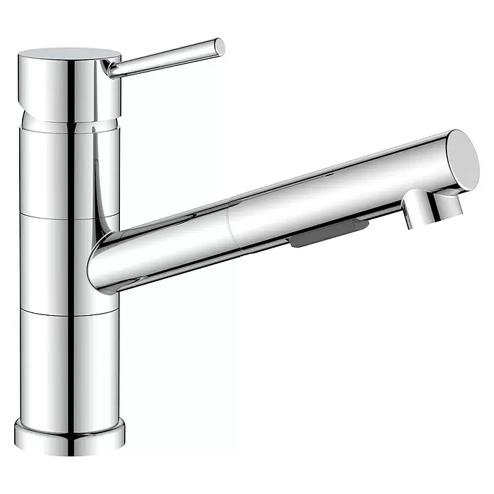 Grifo de cocina Kansas - Cromo, Brillante, Grifo extraíble - Vista de perfil derecho