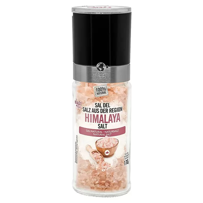 Salt&More Salz- & Pfeffermühle Himalaya-Salz - 170 g - Vorderansicht