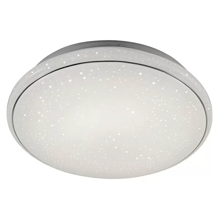 LeuchtenDirekt LED-Deckenleuchte rund Jupiter - 29 W, Ø x H: 58 x 10,8 cm, Weiß, Kaltweiß - Ansicht von unten