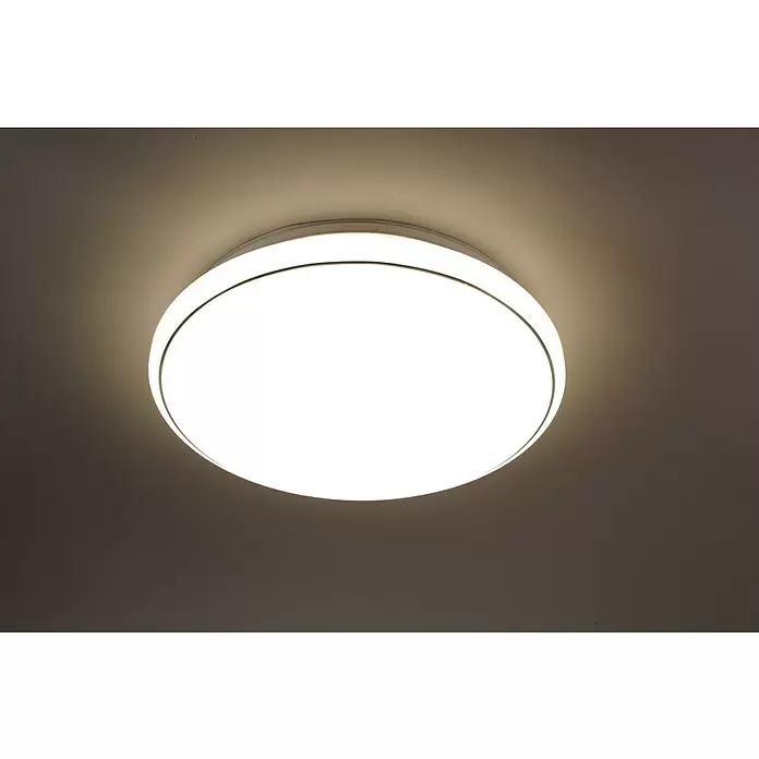 LeuchtenDirekt LED-Deckenleuchte rund Jupiter - 29 W, Ø x H: 58 x 10,8 cm, Weiß, Kaltweiß - Stimmungsaufnahme