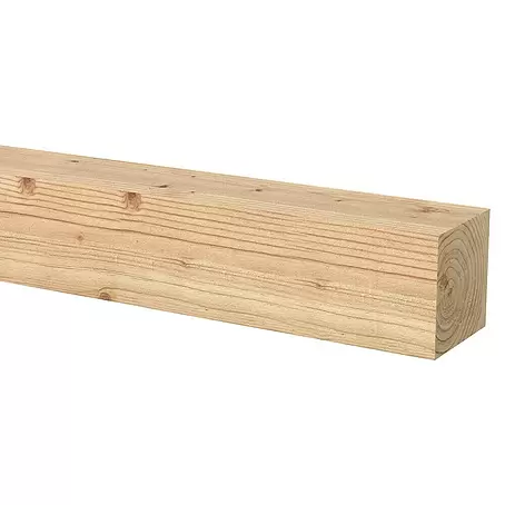 Houten paal ruw 10 cm