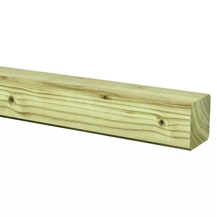 Tuinplank - 210 x 4,4 x 4,4 cm, Grenen - Close-up