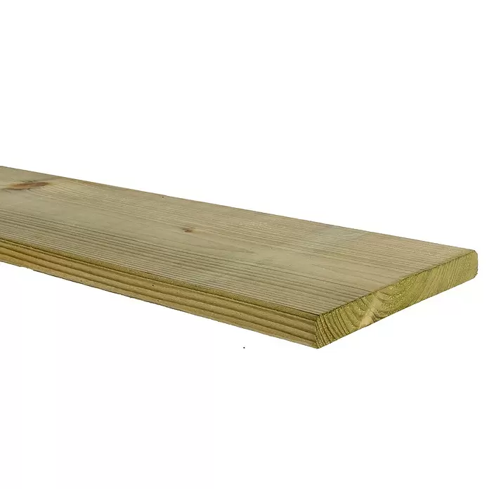 Tuinplank - 240 x 14 x 1,6 cm, Grenen - Close-up