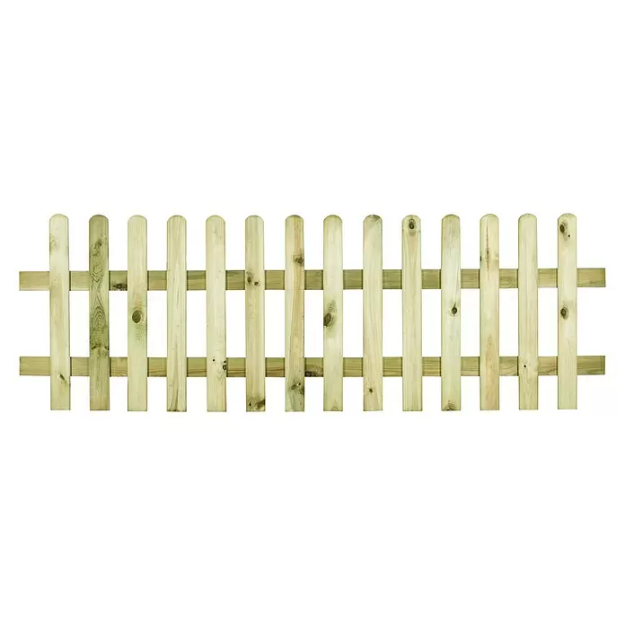 Tuinhek - b x h: 180 x 60 cm, Groen, Grenen - Vooraanzicht