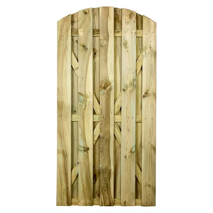 Tuindeur Jumbo - 4,2 x 90 x 180 cm, Grenen - Vooraanzicht
