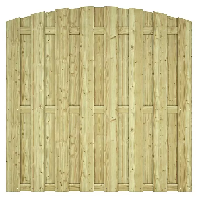Tuinschermelement Jumbo - 180 x 180 cm, Met boog, Groen - Vooraanzicht