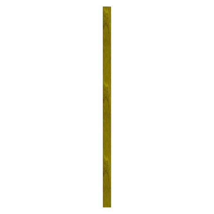 Houten paal - Lengte: 120 cm, Grenen, Groen - Bovenaanzicht