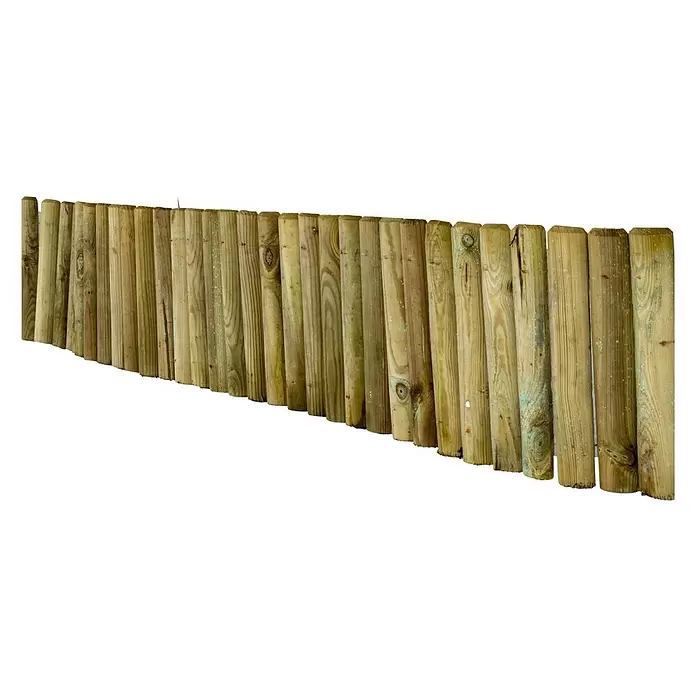 Borderrand op rol - 2,4 x 180 x 30 mm, Grenen - Diagonaal zicht