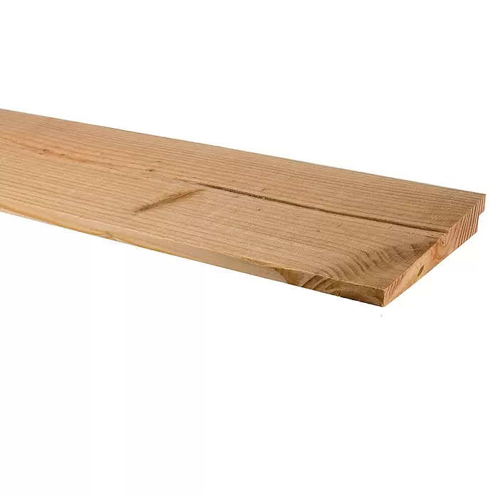 Tuinplank Zweeds rabatdeel - 240 x 19 x 2,7 cm, Douglasspar - Close-up
