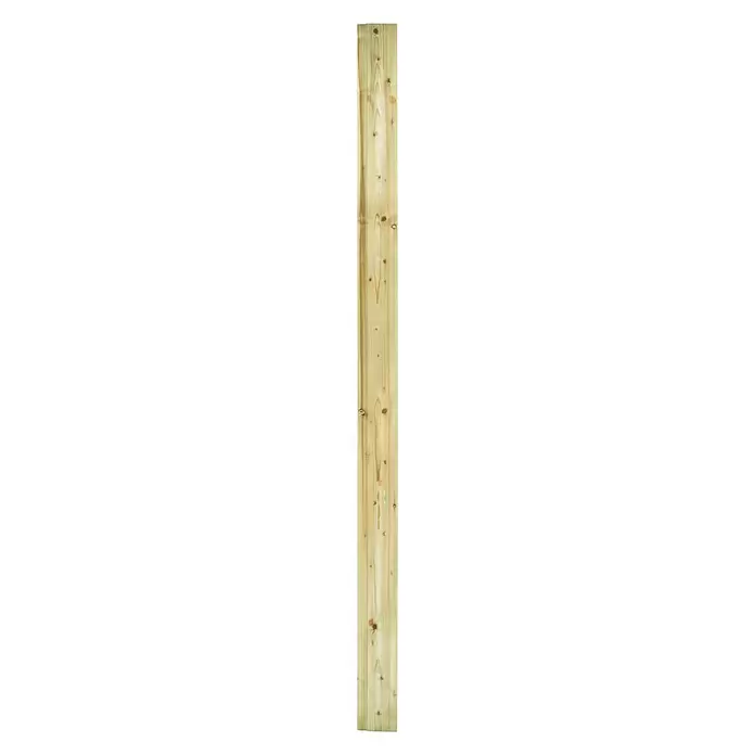Tuinplank rabatdeel - 240 x 14,3 x 1,7 cm, Vurenhout - Vooraanzicht