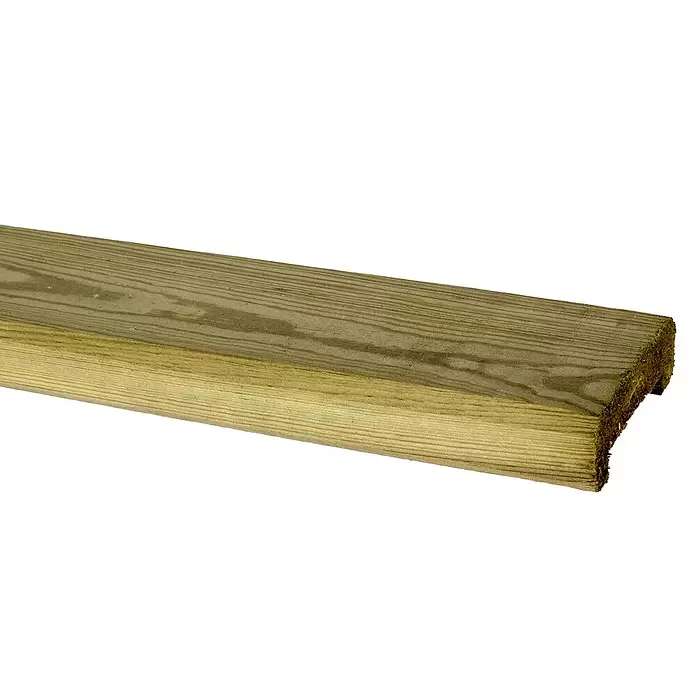 Tuinplank afdeklat - 180 x 7,4 x 1,9 cm, Grenen - Close-up