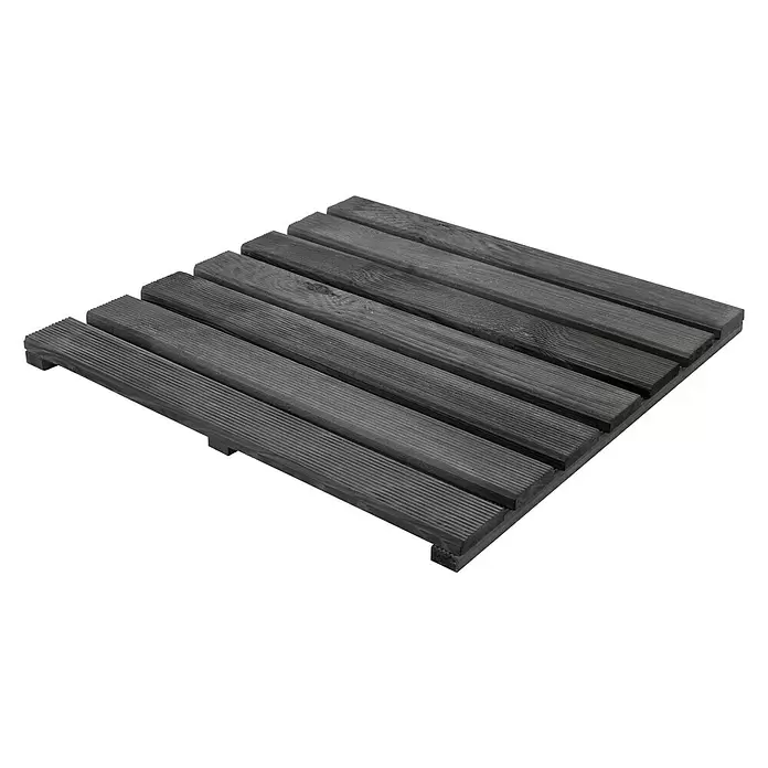 Terrastegel - 50 x 50 x 2,8 cm, Grenen, Grijs - Diagonaal zicht
