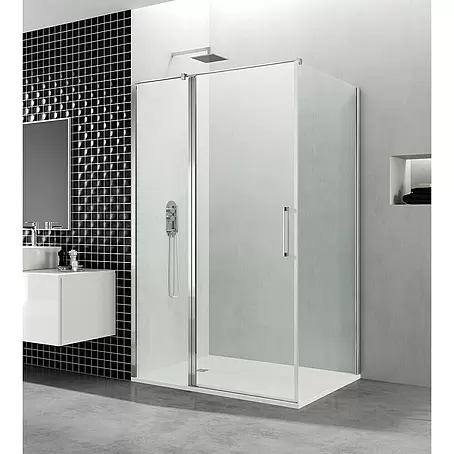 GME  Mampara de ducha esquinera Open Combi C frontal + lateral