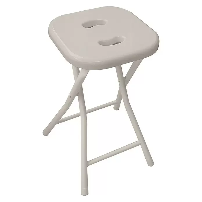 Gedy Taburete Levante - 30,5 x 27,5 x 46,5 cm, Beige - Vista angular