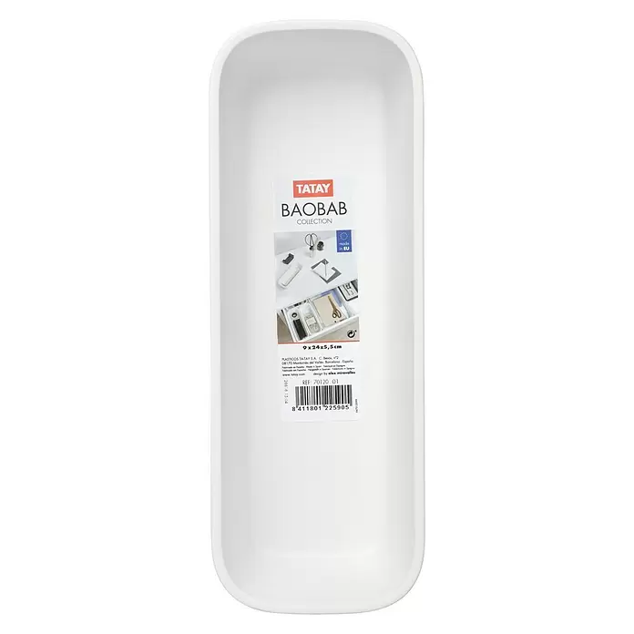 Tatay Baobab Organizador Slim - L x An x Al: 24 x 9 x 5,6 cm, Blanco - Vista descendente