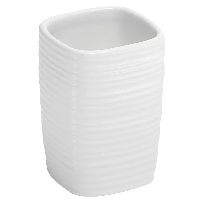Gedy Kelly Vaso de encimera - Cerámica, Blanco - Vista frontal