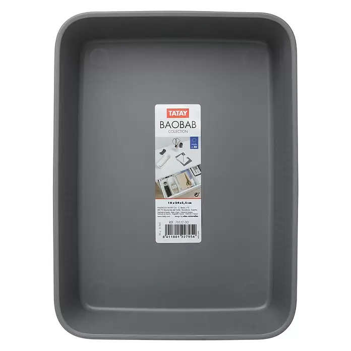 Tatay Baobab Organizador A5 - L x An x Al: 24 x 17,7 x 5,6 cm, Antracita - Vista descendente