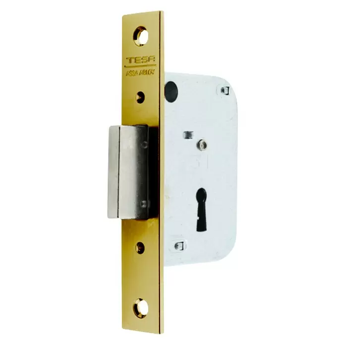 Tesa Assa Abloy Cerradura empotrable para puerta 20033VIHL - Ancho: 20 mm, Cerradura embutida - Vista angular
