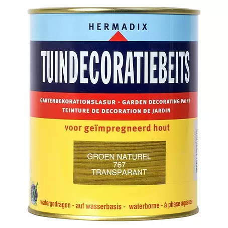 Hermadix  Houtbeits voor tuindecoratie 767 groen naturel