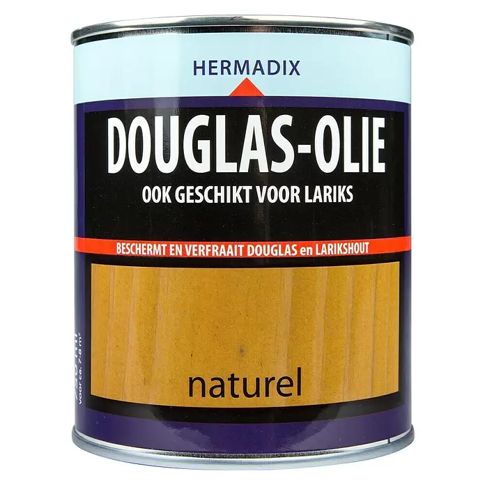 Hermadix Houtolie voor douglas en larikshout Naturel - Naturel, 750 ml - Vooraanzicht