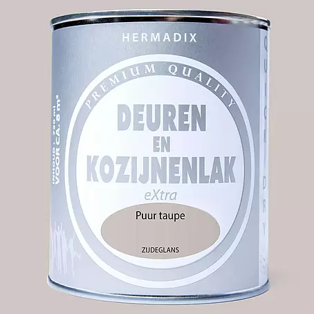 Hermadix  Lak voor kozijnen en deuren puur taupe