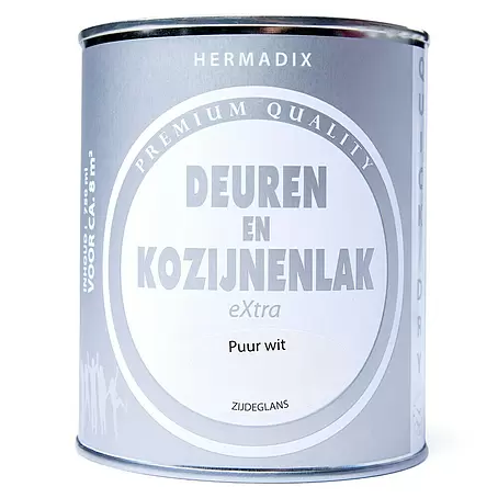 Hermadix  Lak voor kozijnen en deuren puur wit