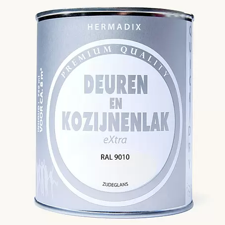 Hermadix  Lak voor kozijnen en deuren RAL 9010