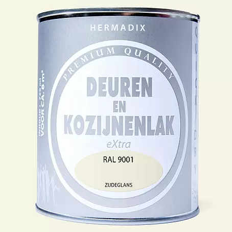 Hermadix  Lak voor kozijnen en deuren RAL 9001
