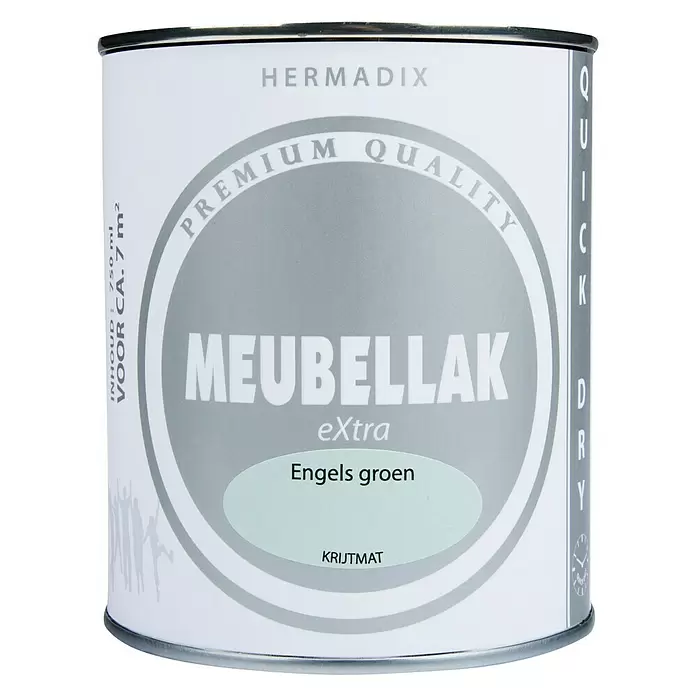 Hermadix Lak voor meubels Engels Groen - Engels Groen, 750 ml, Mat - Vooraanzicht