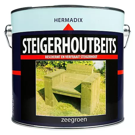 Hermadix  Houtbeits voor steigerhout zeegroen