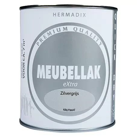 Hermadix  Lak voor meubels Zilvergrijs