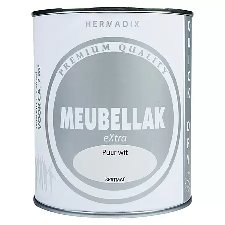 Hermadix  Lak voor meubels Puur Wit