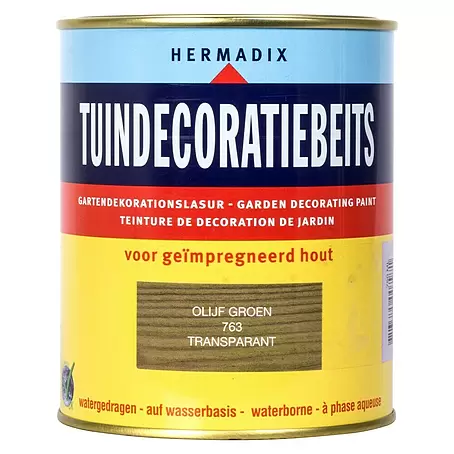 Hermadix  Houtbeits voor tuindecoratie 763 olijf groen