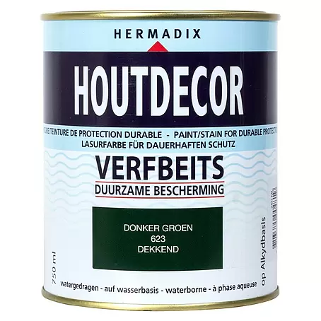 Hermadix  Houtbeits houtdecor 623 donker groen