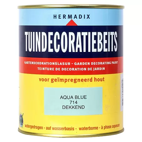 Hermadix  Houtbeits voor tuindecoratie 714 aqua blue