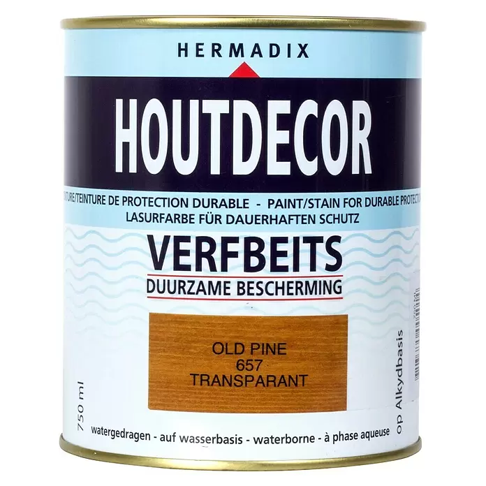 Hermadix Houtbeits houtdecor 657 old-pine - Old Pine, 750 ml, Zijdeglans - Vooraanzicht